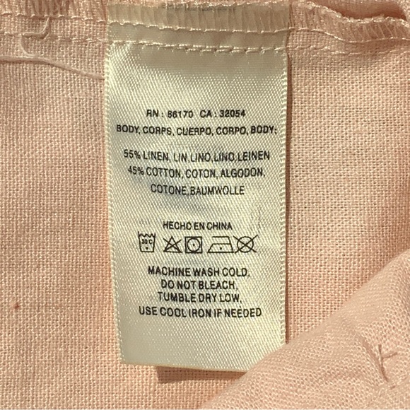 Anthropologie Elevenses Linen Blend Paperbag High Waist Shorts Size Large - Picture 5 of 6